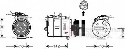 VAN WEZEL 5800k987 -  Компрессор, кондиционер